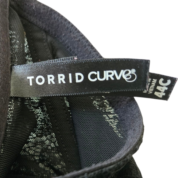 Torrid CURVE Eegant Black Lace Bra Size 44C EUC - Picture 6 of 6